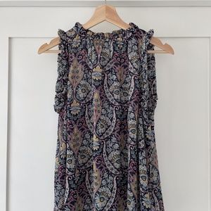 GAP navy paisley swing top